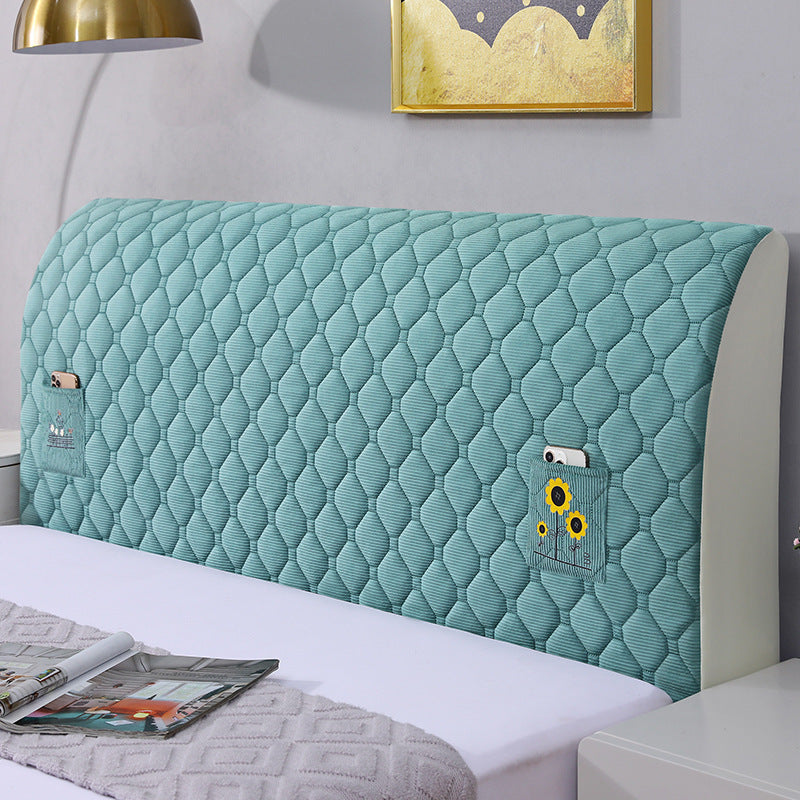 🔥 ¡50% DE DESCUENTO! 🔥  Funda Elástica Acolchada para Cabecero de Cama – Protege y Decora tu Dormitorio con Estilo y Comodidad 🛏️✨