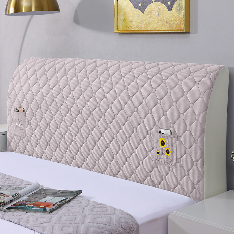🔥 ¡50% DE DESCUENTO! 🔥  Funda Elástica Acolchada para Cabecero de Cama – Protege y Decora tu Dormitorio con Estilo y Comodidad 🛏️✨