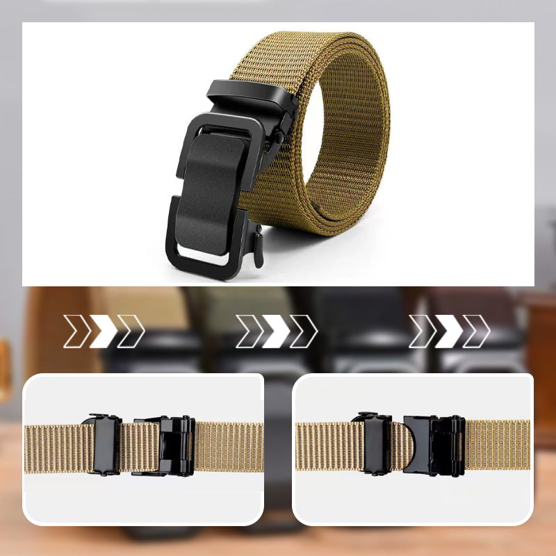 🪖🔥 Cinturón Táctico de Nailon Resistente para Hombre – Ajuste Firme y Uso Diario 💪