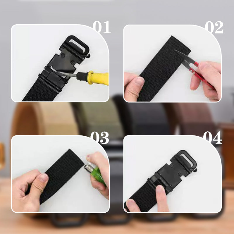 🪖🔥 Cinturón Táctico de Nailon Resistente para Hombre – Ajuste Firme y Uso Diario 💪