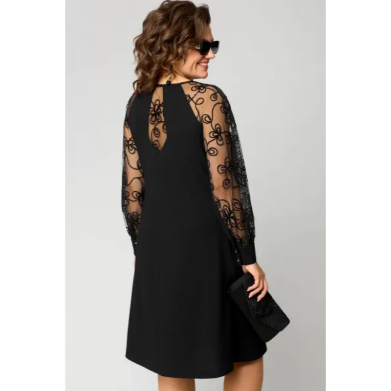 👗✨ Vestido negro sexy de encaje para mujer 💖 Elegancia y encanto 🌹 Perfecto para fiestas y ocasiones especiales ✨