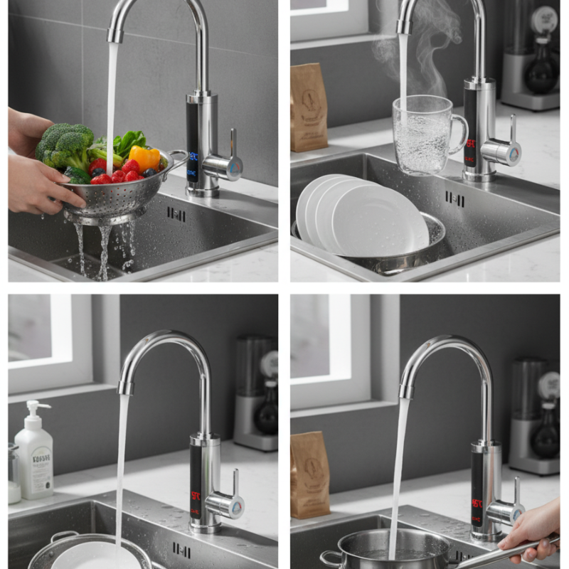 🚿✨ Grifo Calentador de Agua Instantáneo sin Tanque – Agua Caliente al Instante, Eficiencia y Comodidad 💧🔥 Diseño Compacto • Ahorro de Energía • Ideal para Baños y Cocinas 🏡