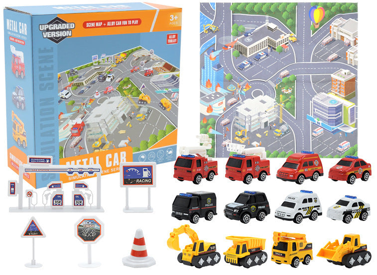 🚗Calendario de Adviento para Niños para Niños: Conjuntos de Juguetes de Vehículos de Ingeniería de Construcción de Aleación