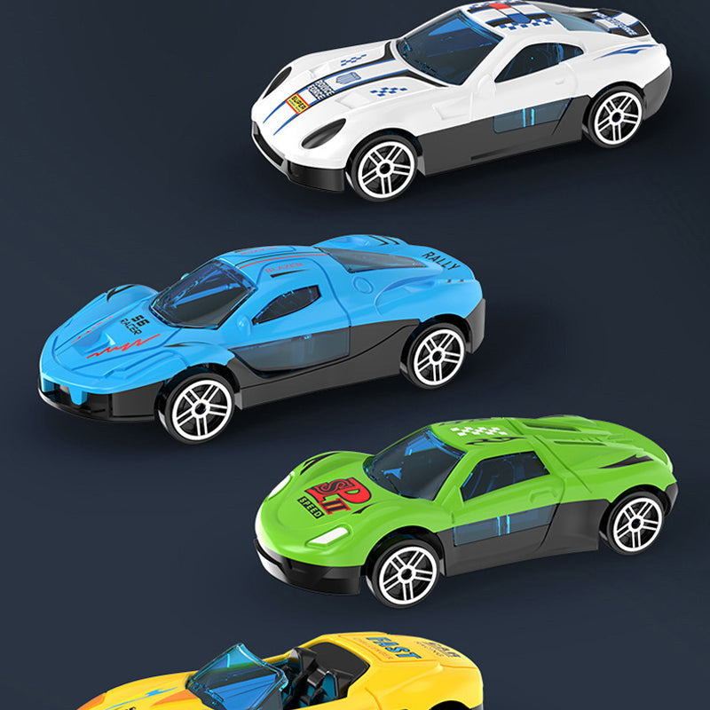 🏎️¡Que empiece la carrera!⚡¡El doble de pista, el doble de diversión!🏆¡Sin pilas, solo pura velocidad! - ✨【Pista de carreras con lanzador doble para niños】✨