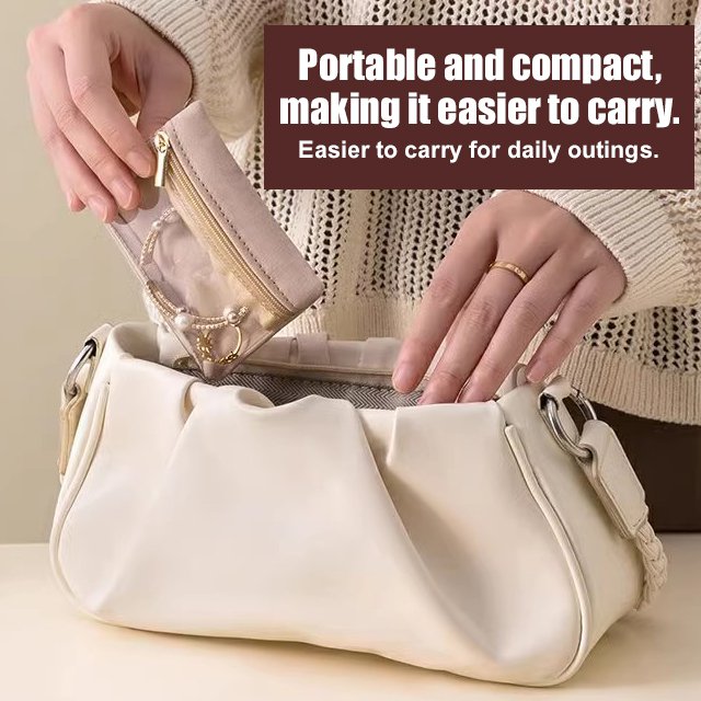 🔥 ¡50% DE DESCUENTO! 🔥  Bolsa de Almacenamiento para Joyería con Cremallera – Organiza y Protege tus Accesorios con Estilo 💍✨