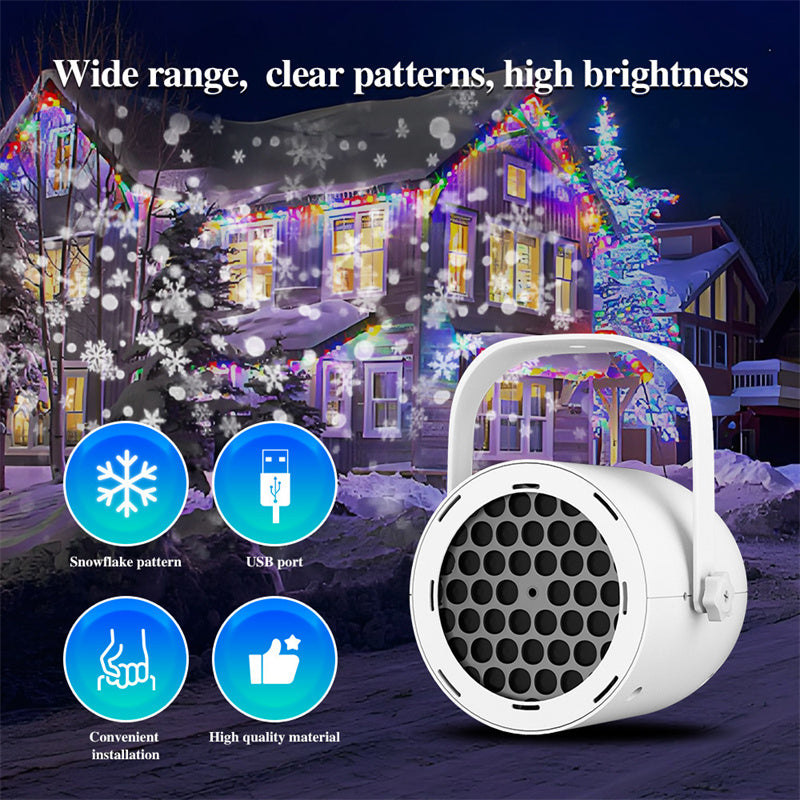 🔥¡Oferta imperdible! Proyector de luz navideña USB con 16 patrones