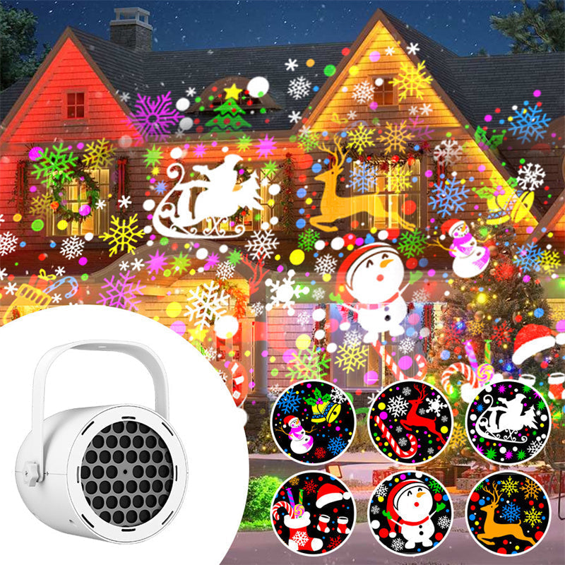 🔥¡Oferta imperdible! Proyector de luz navideña USB con 16 patrones