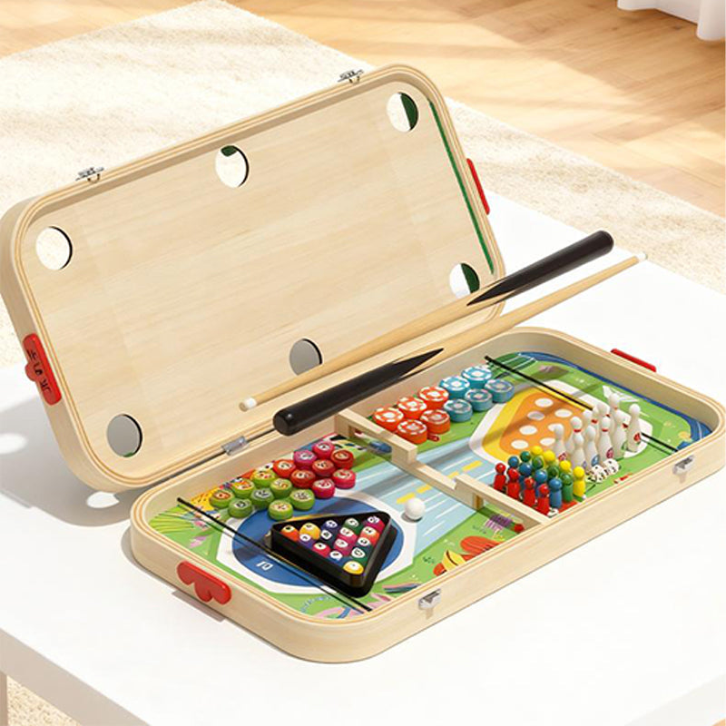 🎲 Juego de Mesa 6 en 1 de Madera para Niños – Diversión y Aprendizaje en Cada Jugada 🧩👾
