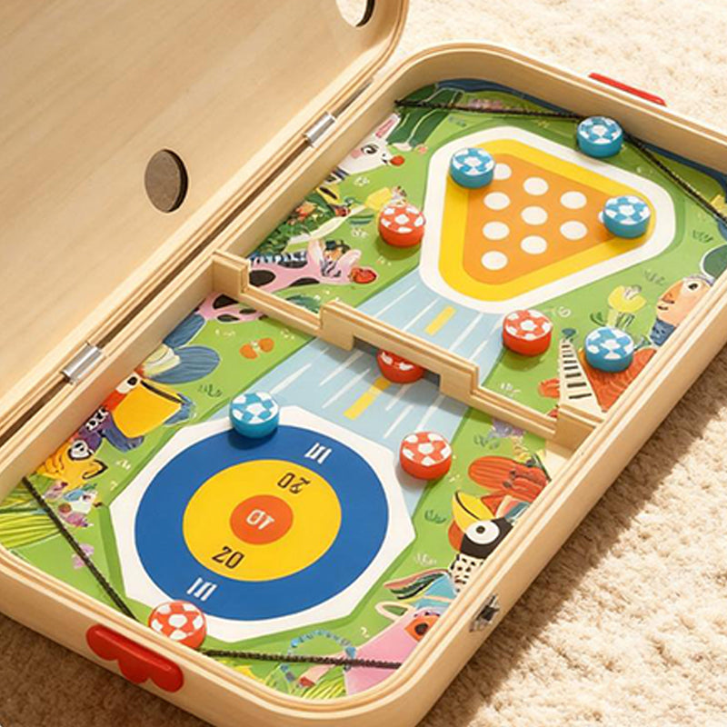 🎲 Juego de Mesa 6 en 1 de Madera para Niños – Diversión y Aprendizaje en Cada Jugada 🧩👾