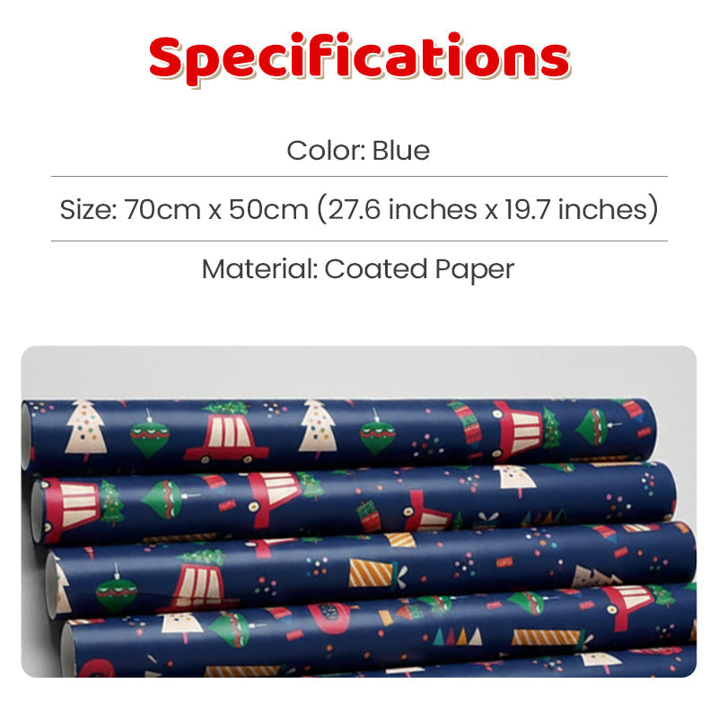 🎄✨ Papel de Regalo Navideño 70×50 cm — Diseño Festivo y de Alta Calidad 🎁