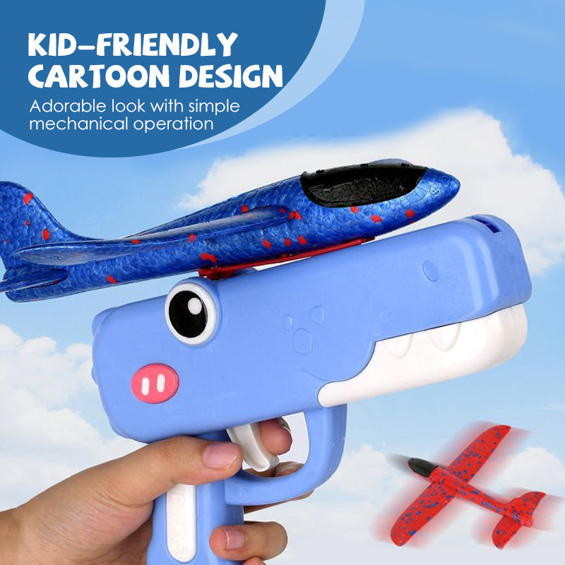 🔥 ¡50% DE DESCUENTO! ✨Lanzador de aviones dinosaurio para niños
