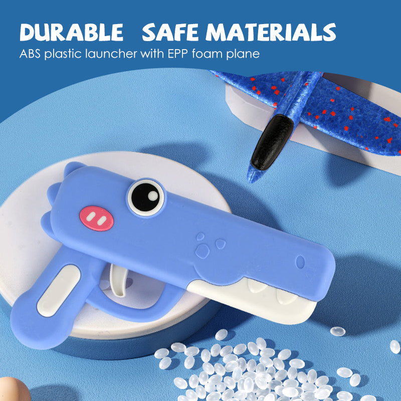 🔥 ¡50% DE DESCUENTO! ✨Lanzador de aviones dinosaurio para niños