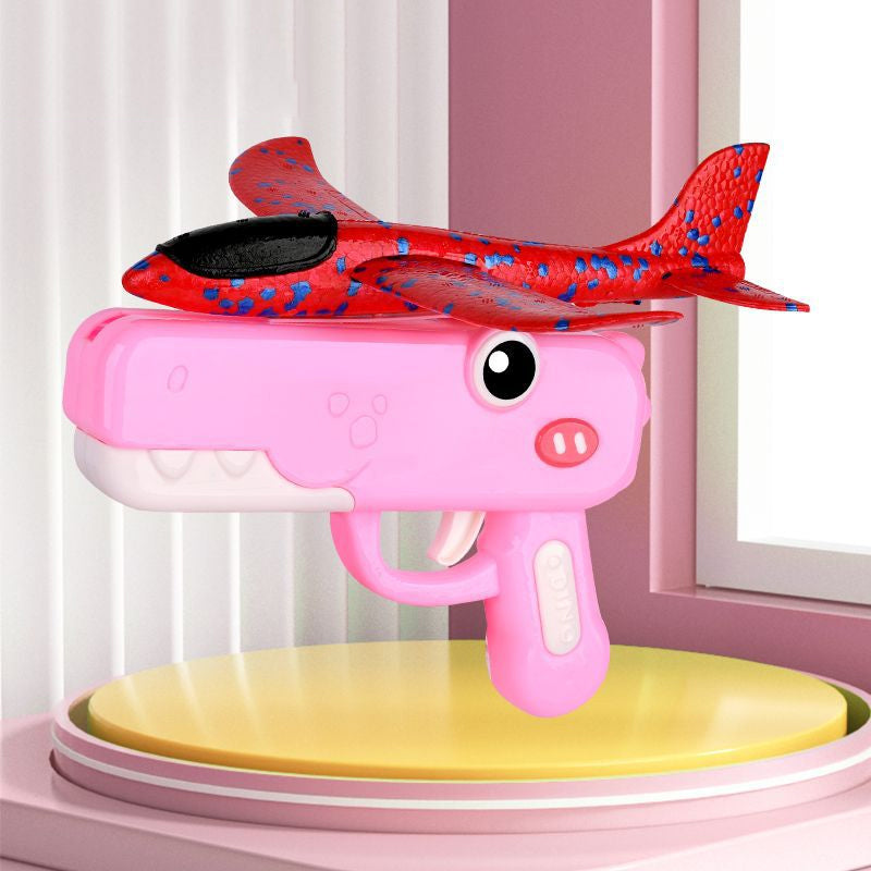 🔥 ¡50% DE DESCUENTO! ✨Lanzador de aviones dinosaurio para niños