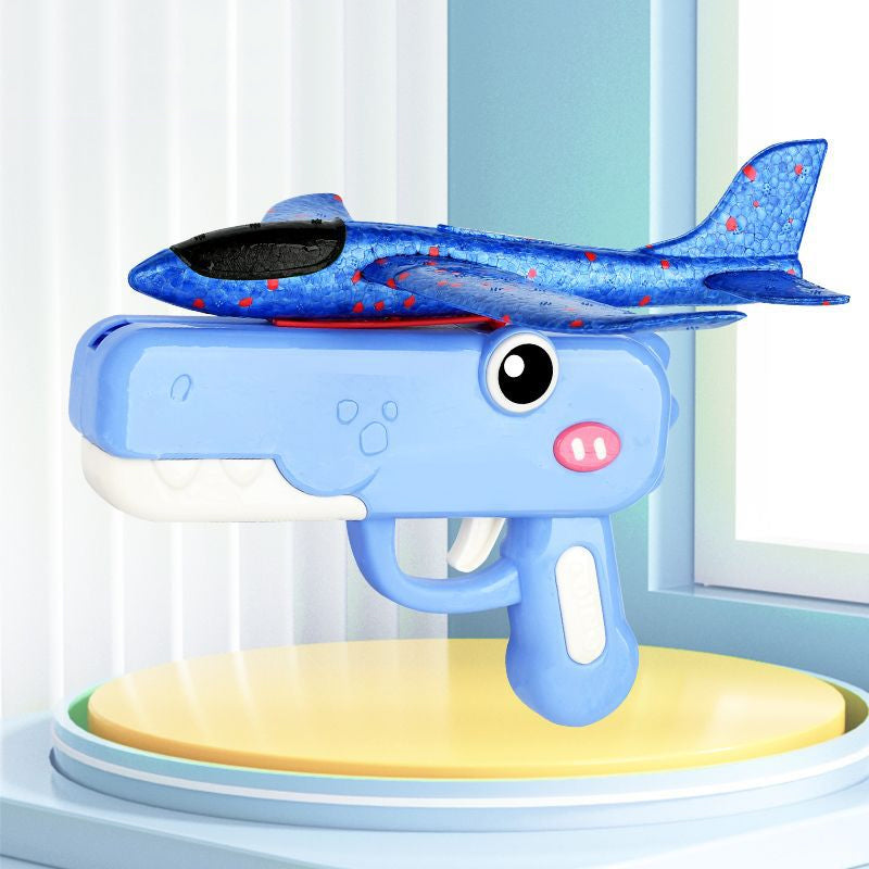 🔥 ¡50% DE DESCUENTO! ✨Lanzador de aviones dinosaurio para niños