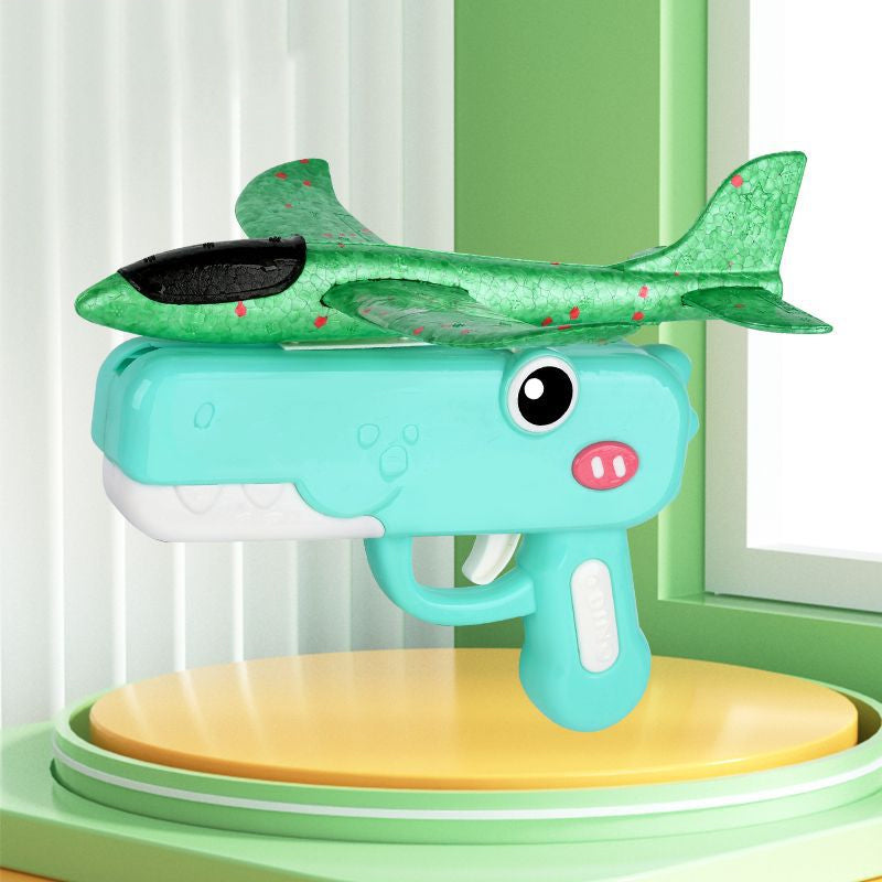 🔥 ¡50% DE DESCUENTO! ✨Lanzador de aviones dinosaurio para niños