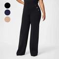 👖✨ Pantalones de Pierna Ancha y Cintura Alta para Mujer 💖 Elásticos, Cómodos y de Talla Grande | Ajuste Favorecedor 🌸 Estilo Moderno para Uso Diario, Oficina o Salidas Casual 🌟