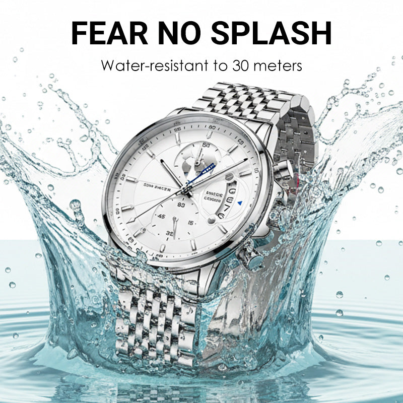 🔥✨ ¡50% DCTO! Reloj de Cuarzo para Hombre – Luminoso, Impermeable y Súper Elegante ✨🔥