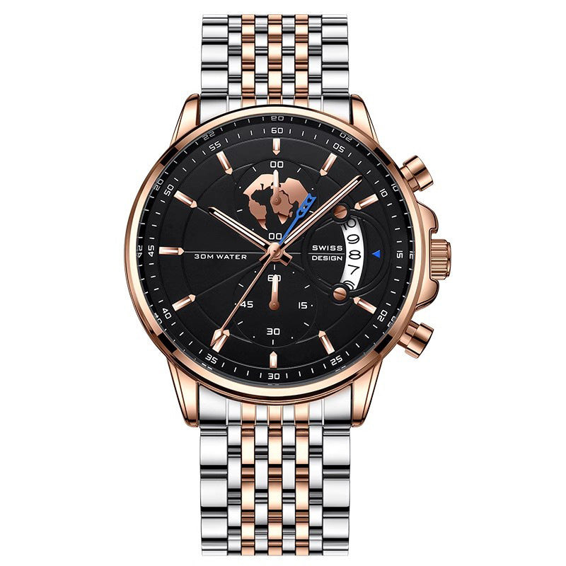🔥✨ ¡50% DCTO! Reloj de Cuarzo para Hombre – Luminoso, Impermeable y Súper Elegante ✨🔥
