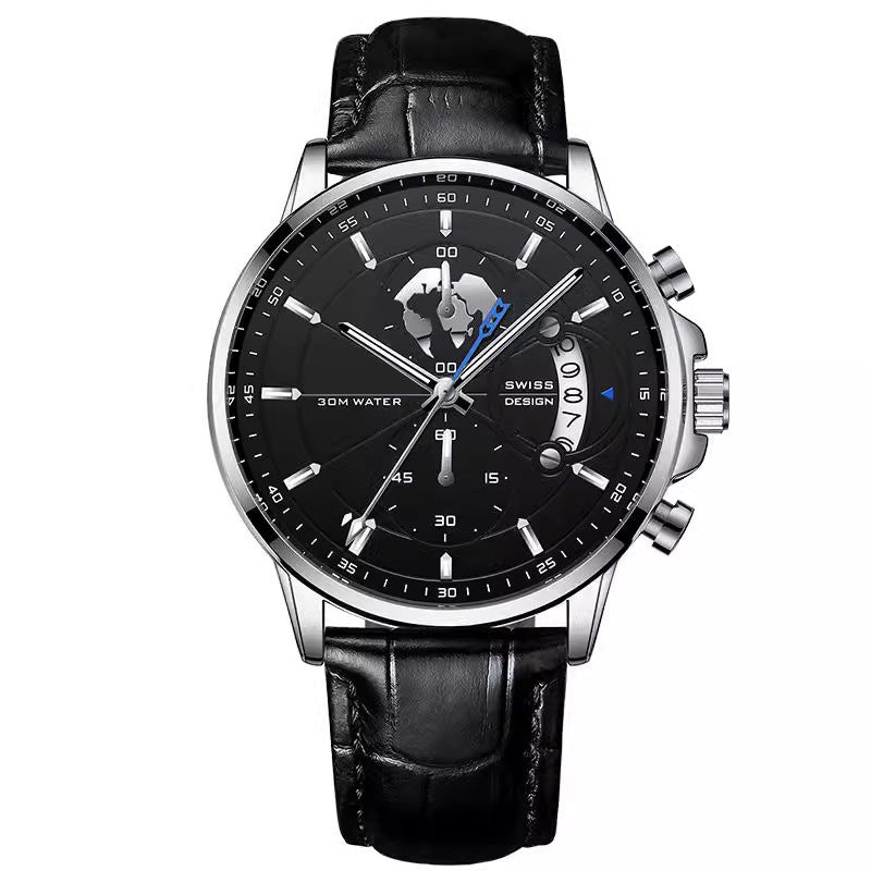 🔥✨ ¡50% DCTO! Reloj de Cuarzo para Hombre – Luminoso, Impermeable y Súper Elegante ✨🔥