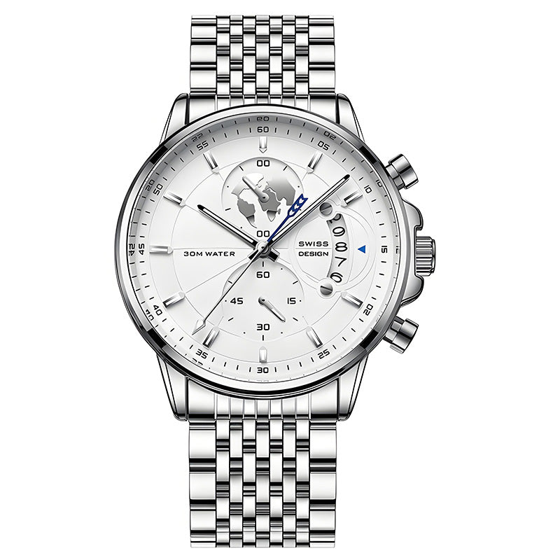 🔥✨ ¡50% DCTO! Reloj de Cuarzo para Hombre – Luminoso, Impermeable y Súper Elegante ✨🔥