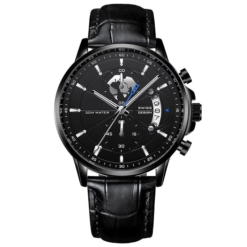 🔥✨ ¡50% DCTO! Reloj de Cuarzo para Hombre – Luminoso, Impermeable y Súper Elegante ✨🔥