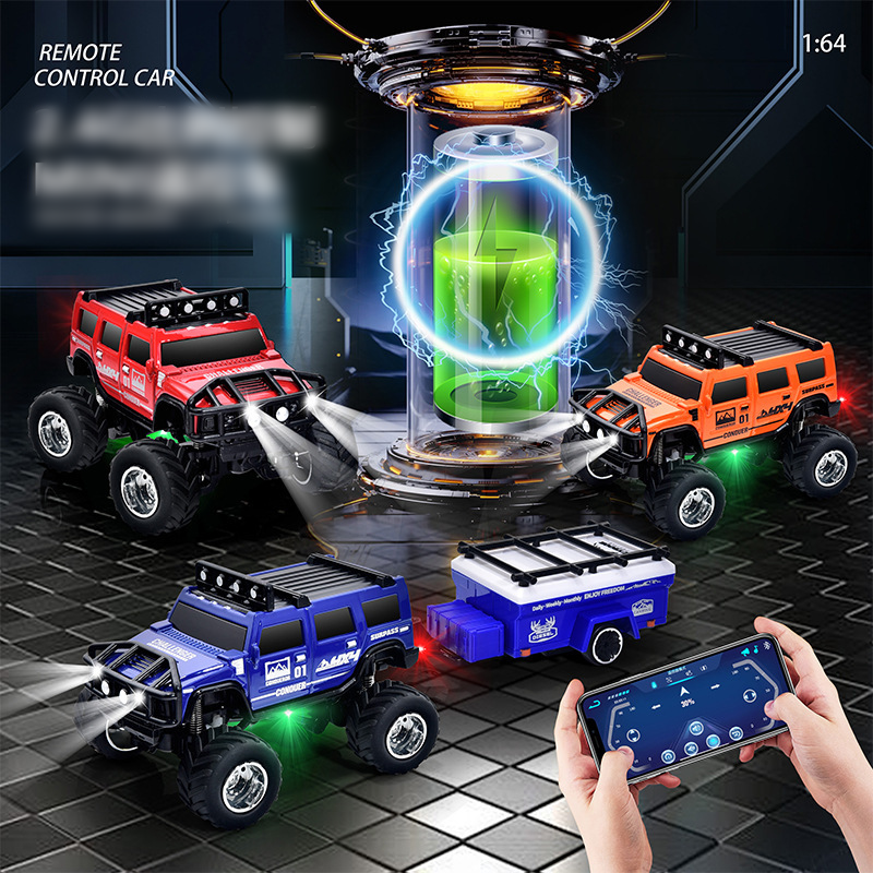 🔋 ¡OFERTA ESPECIAL 2025! ¡50% DE DESCUENTO! ✨ Mini camión todoterreno RC con luces