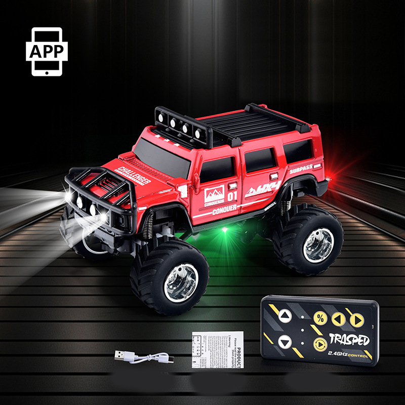 🔋 ¡OFERTA ESPECIAL 2025! ¡50% DE DESCUENTO! ✨ Mini camión todoterreno RC con luces