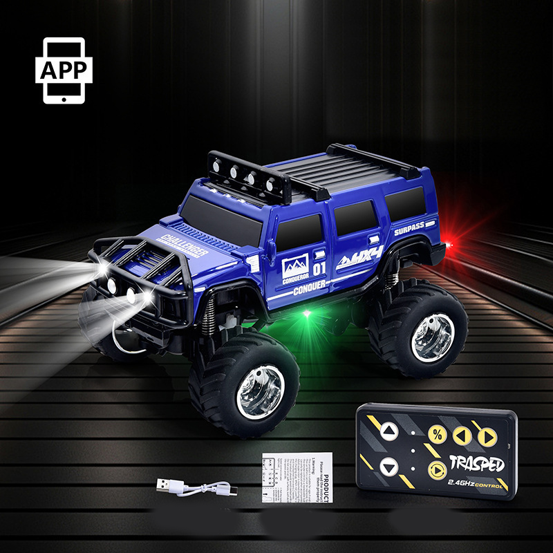 🔋 ¡OFERTA ESPECIAL 2025! ¡50% DE DESCUENTO! ✨ Mini camión todoterreno RC con luces