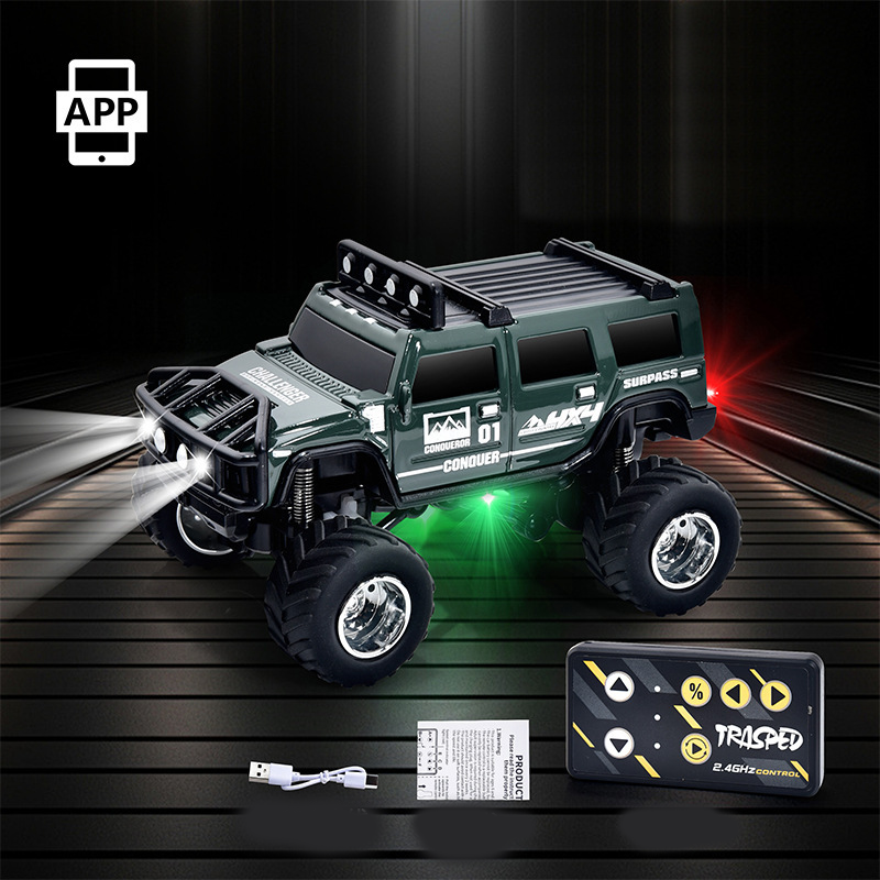 🔋 ¡OFERTA ESPECIAL 2025! ¡50% DE DESCUENTO! ✨ Mini camión todoterreno RC con luces