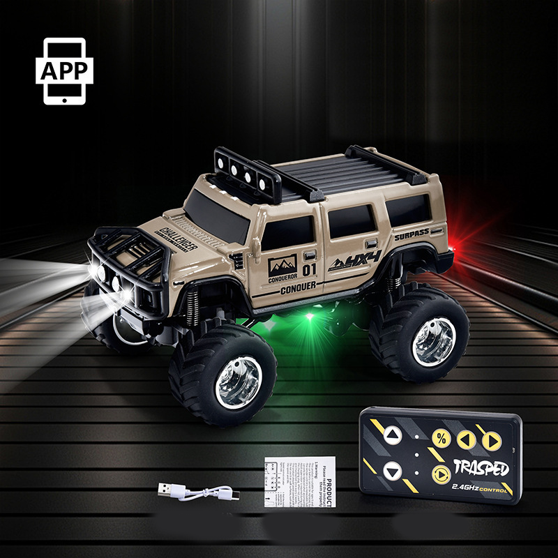 🔋 ¡OFERTA ESPECIAL 2025! ¡50% DE DESCUENTO! ✨ Mini camión todoterreno RC con luces