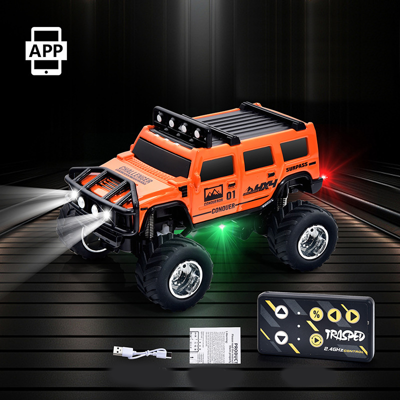 🔋 ¡OFERTA ESPECIAL 2025! ¡50% DE DESCUENTO! ✨ Mini camión todoterreno RC con luces