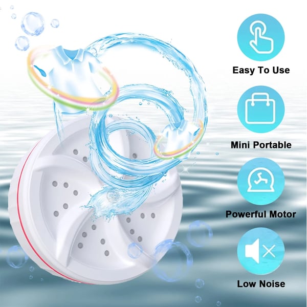 ⏰🔥 ¡50% DE DESCUENTO POR TIEMPO LIMITADO! ✨ Lavadora Ultrasónica Portátil – Limpieza Rápida y Fácil para Tu Hogar 💖🧼