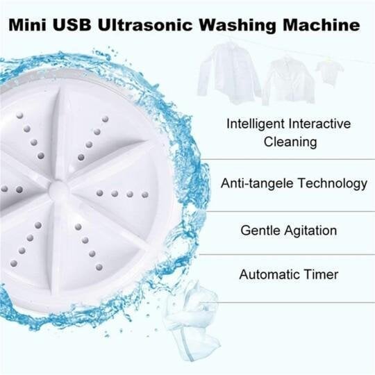 ⏰🔥 ¡50% DE DESCUENTO POR TIEMPO LIMITADO! ✨ Lavadora Ultrasónica Portátil – Limpieza Rápida y Fácil para Tu Hogar 💖🧼