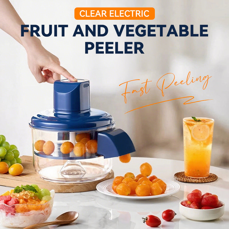 🍎✨ Pelador Eléctrico Transparente para Frutas y Verduras – Rápido, Seguro y Sin Esfuerzo ⚡