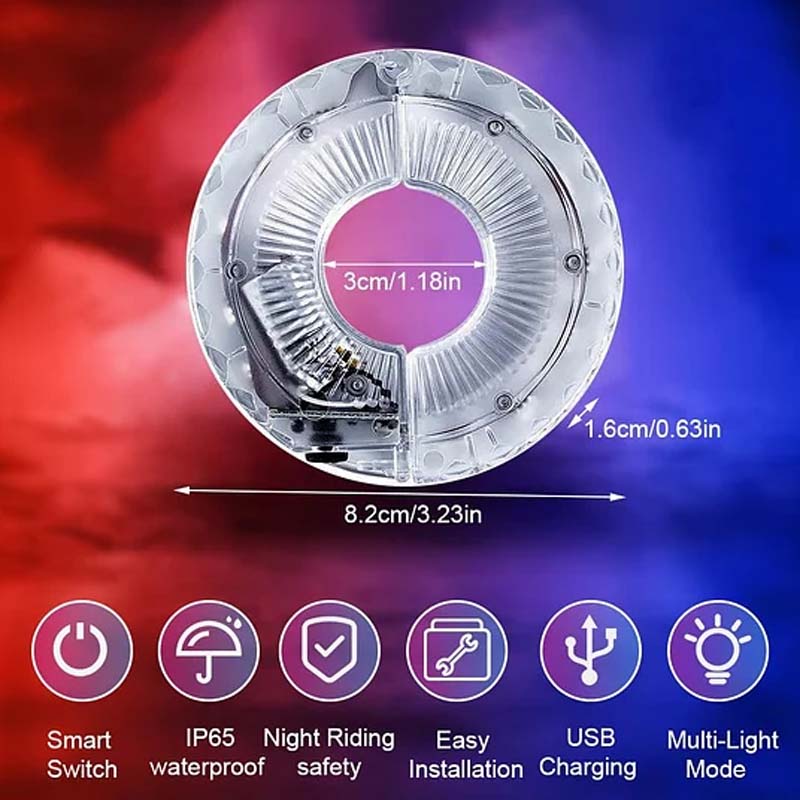 ✨ Luz LED para Buje de Rueda de Bicicleta - Noches Brillantes