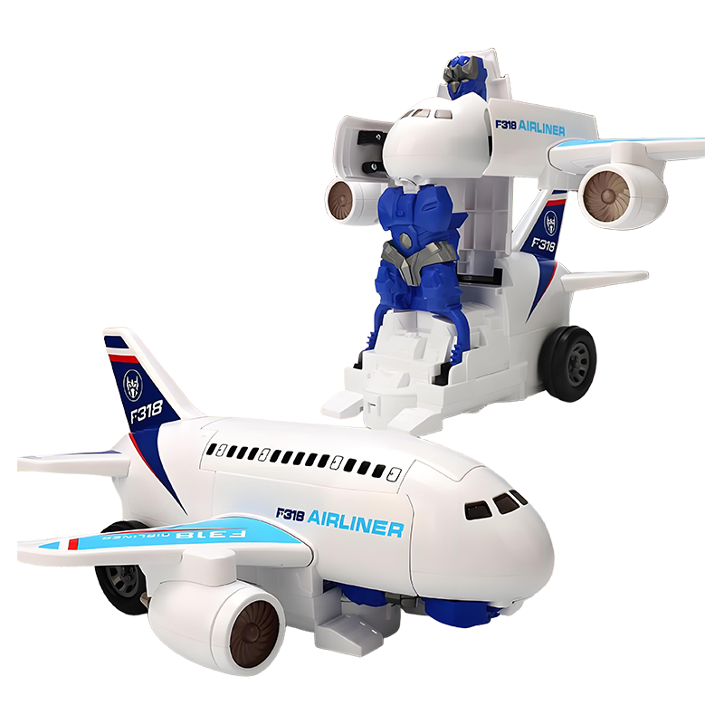 🎁🔥 ¡50% OFF HOY! — Avión Robot Eléctrico 2 en 1 ✈️🤖 Se Transforma Solo y Encanta a los Niños