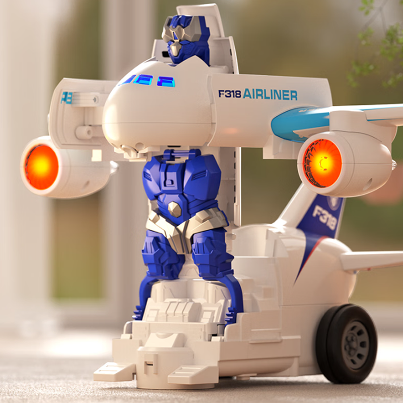 🎁🔥 ¡50% OFF HOY! — Avión Robot Eléctrico 2 en 1 ✈️🤖 Se Transforma Solo y Encanta a los Niños
