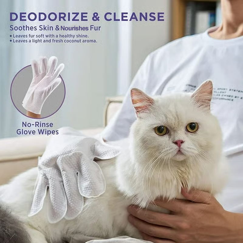 🔥🐶🐱 ¡-50% por Tiempo Limitado! Guantes Desodorizantes para Mascotas — Limpieza Fácil sin Agua