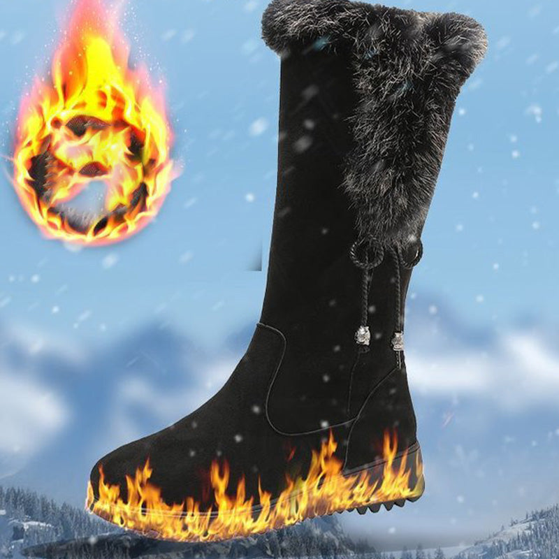 ❄️👢 Botas de Invierno a Media Pantorrilla para Mujer – Cálidas, Antideslizantes y Duraderas para Todo el Día 🧥✨