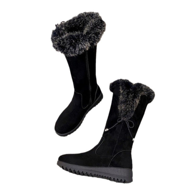 ❄️👢 Botas de Invierno a Media Pantorrilla para Mujer – Cálidas, Antideslizantes y Duraderas para Todo el Día 🧥✨