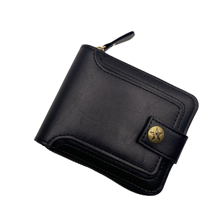 📢🔥 ¡50% DE DESCUENTO! 🎅 Cartera Vintage para Hombre con Cierre — Cuero Genuino & Protección RFID 💼✨ | ¡Estilo, Seguridad y Ahorro! 💰🛍️