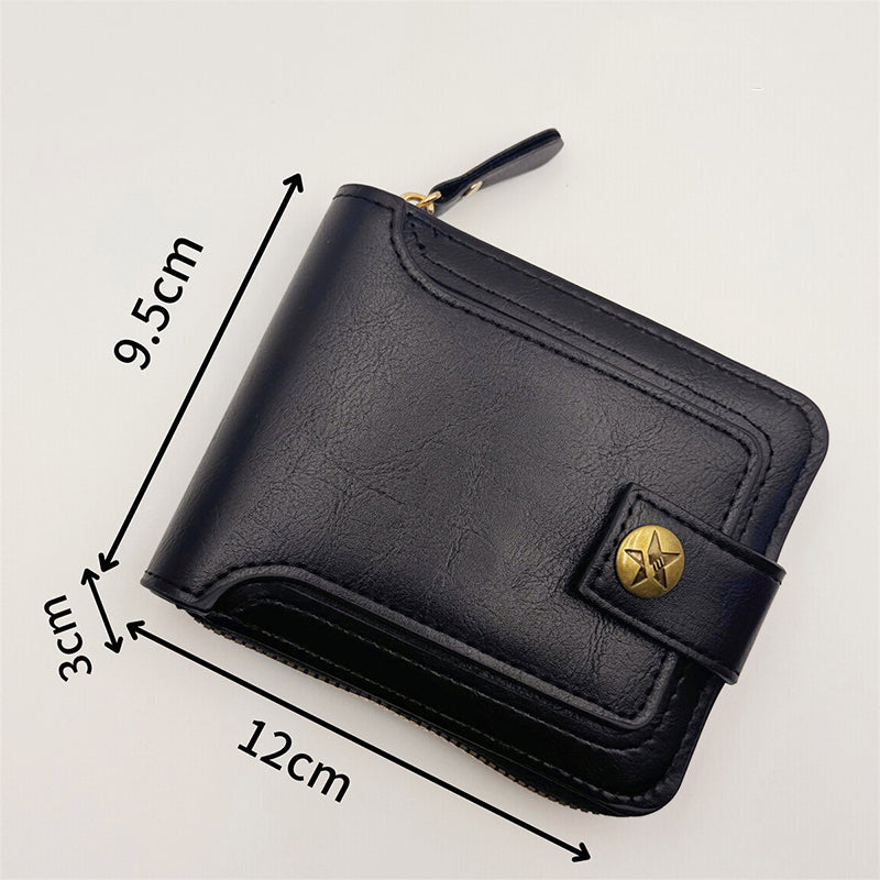 📢🔥 ¡50% DE DESCUENTO! 🎅 Cartera Vintage para Hombre con Cierre — Cuero Genuino & Protección RFID 💼✨ | ¡Estilo, Seguridad y Ahorro! 💰🛍️