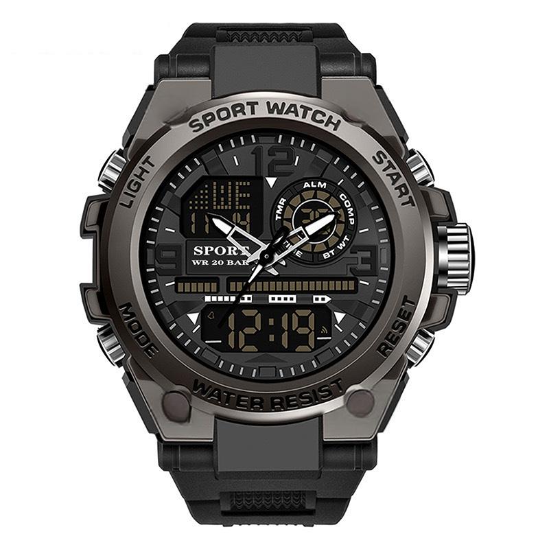 ⌚🔥 Reloj Deportivo para Hombre Resistente al Agua – Pantalla Luminosa y Estilo Moderno 🖤