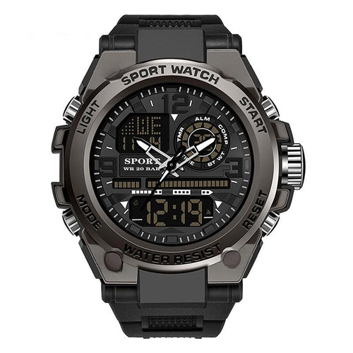 ⌚🔥 Reloj Deportivo para Hombre Resistente al Agua – Pantalla Luminosa y Estilo Moderno 🖤