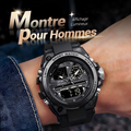 ⌚🔥 Reloj Deportivo para Hombre Resistente al Agua – Pantalla Luminosa y Estilo Moderno 🖤