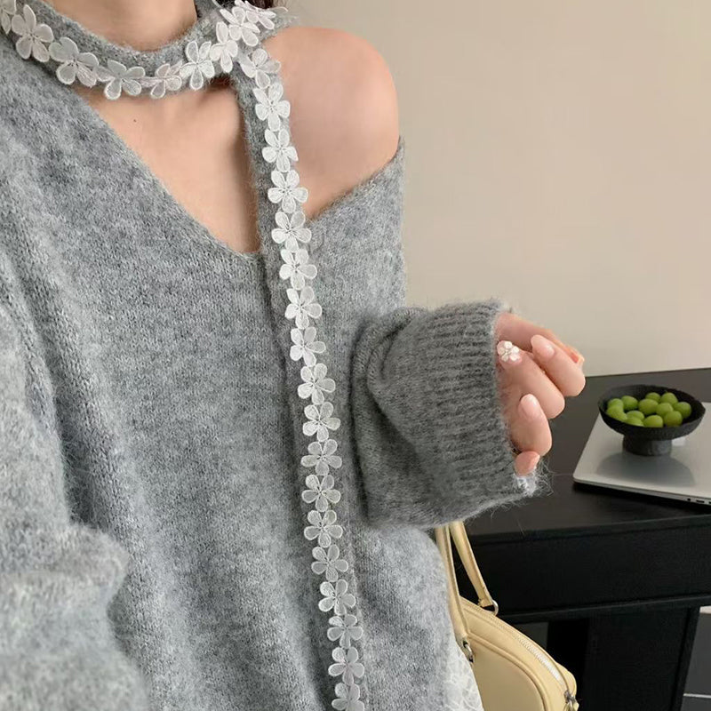 💃🧶 Conjunto de Mujer: Suéter Tejido + Falda – Look Chic de 2 Piezas ✨