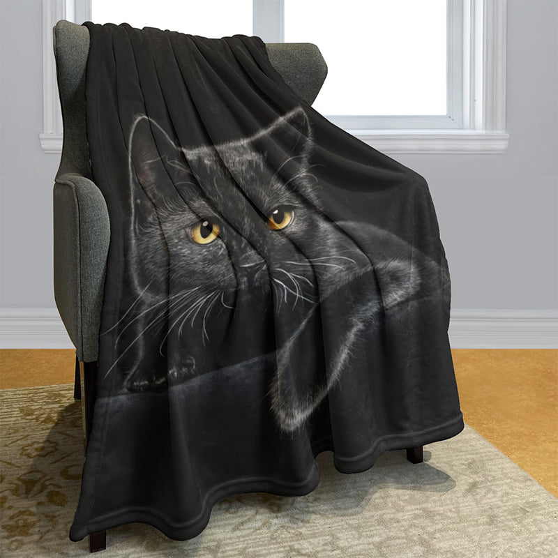 ⏳¡ÚLTIMO DÍA DE OFERTA! ¡50% DE DESCUENTO!⏰🐱Manta acogedora para todas las estaciones Black Cat
