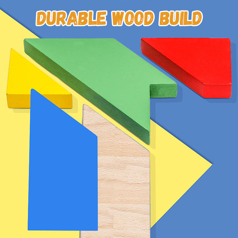 🧩🔥 ¡Oferta! Rompecabezas Educativo de Madera en Forma de T – Juego Didáctico para Inteligencia y Creatividad