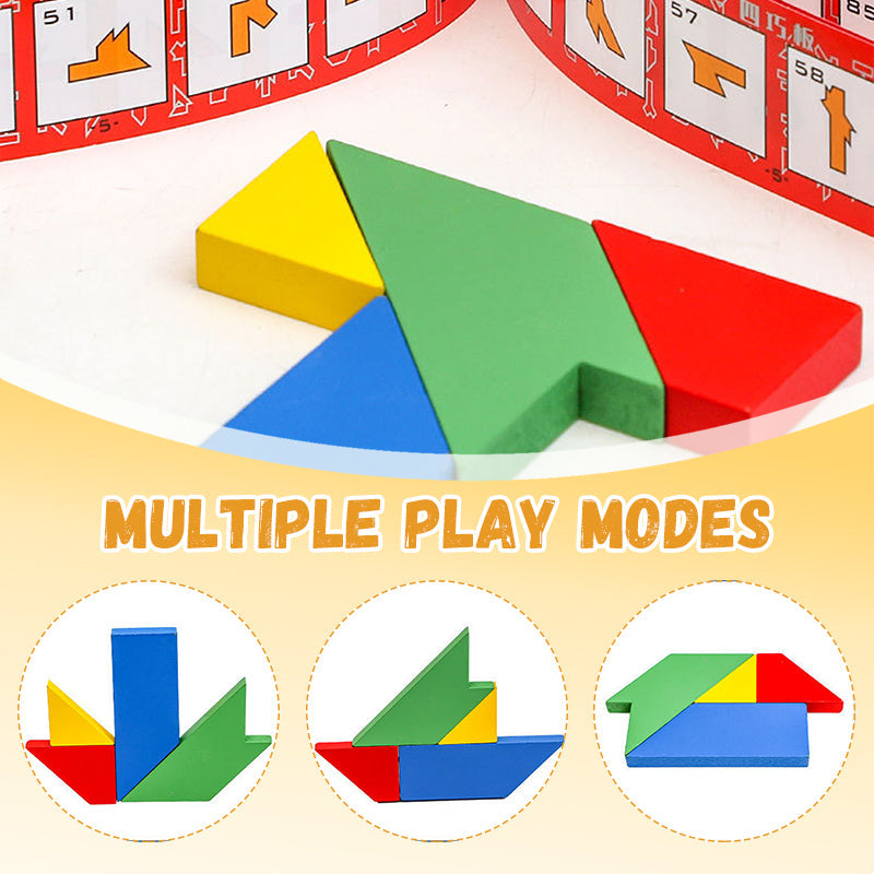 🧩🔥 ¡Oferta! Rompecabezas Educativo de Madera en Forma de T – Juego Didáctico para Inteligencia y Creatividad