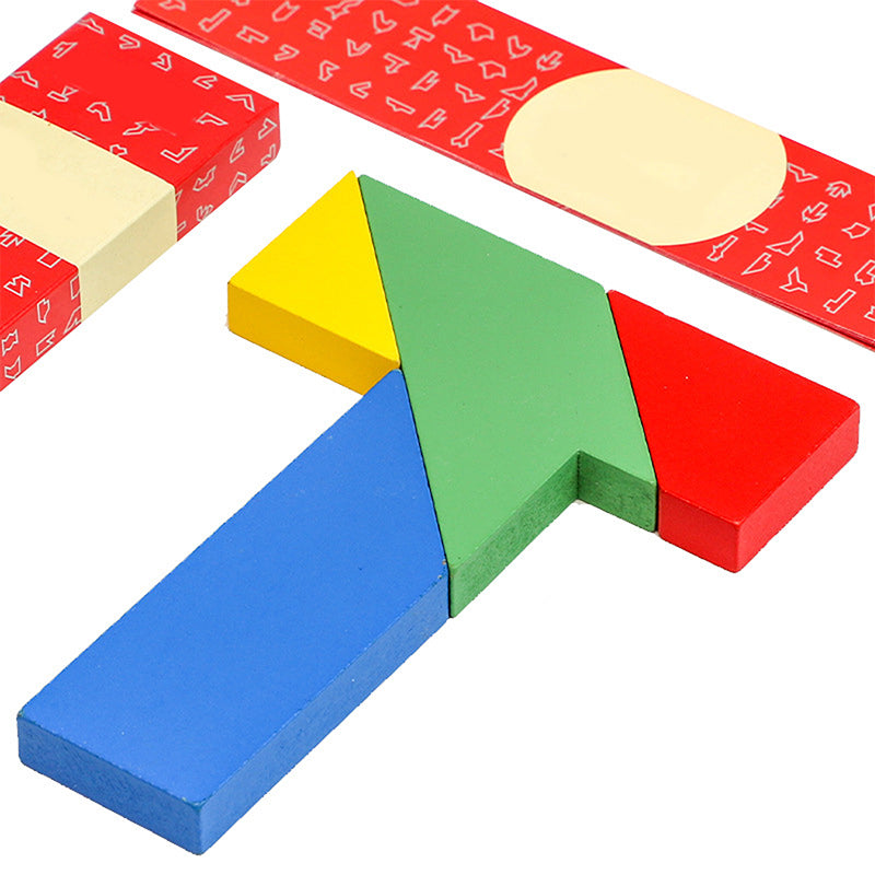 🧩🔥 ¡Oferta! Rompecabezas Educativo de Madera en Forma de T – Juego Didáctico para Inteligencia y Creatividad